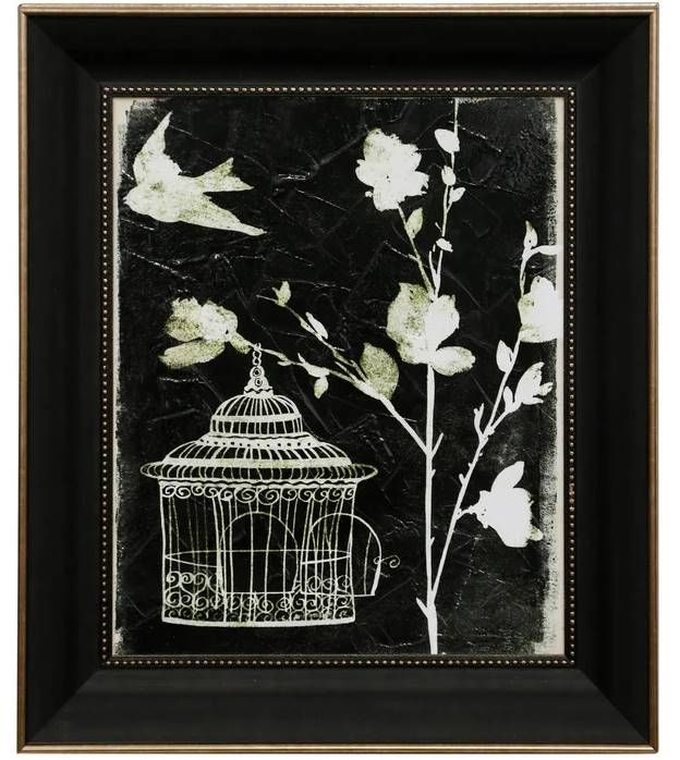 Stylecraft Jane Seymour Branch and Bird II Black/White Wall Art-0