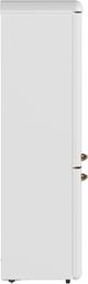 FORNO® Storico Alta Qualita 22" 9 Cu. Ft. White Retro Counter Depth Bottom Freezer Refrigerator with Copper Tone Handle-4