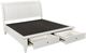 aspenhome® Cambridge White California King Sleigh Storage Bed-1