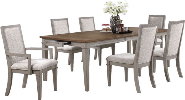 New Classic® Home Furnishings Mariana 7-Piece Vintage Creme Dining Set-0