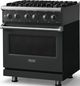 Viking® 5 Series 30" Antique Bronze Pro Style Dual Fuel (NG) Range with Polished Chrome Trim-3