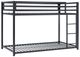 Homelegance® Jovie Black Twin/Twin Bunk Bed-3