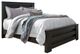 Signature Design by Ashley® Brinxton 6-Piece Charcoal Queen Panel Bed Set-1