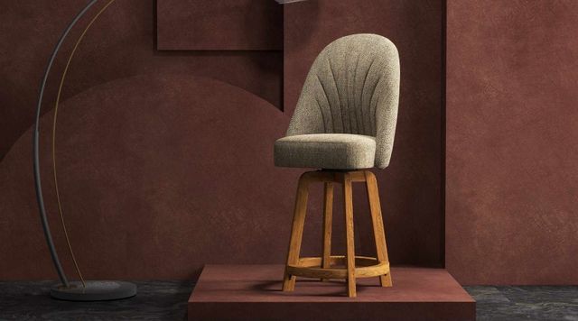 Chromcraft Customizable Landry Swivel Bar Height Dining Stool-1