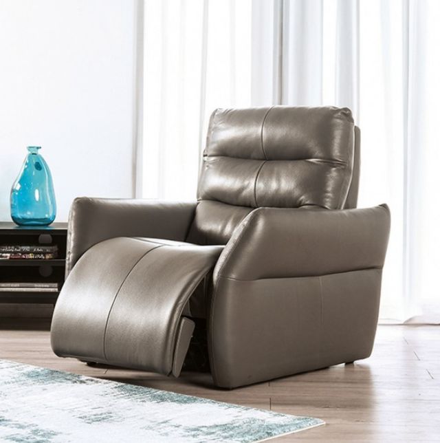 Furniture of America® Granucci Gray Power Recliner-1