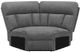 Coaster® Bahrain Charcoal Sectional Wedge-0