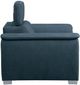 Mazin Furniture Ferriday Blue Chair With Adjustable Headrest And Pull-Out Ottoman-1