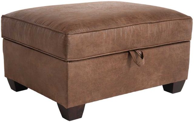 Marshfield Furniture McClain Brown Storage Ottoman-0
