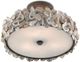 Currey & Company Oyster Shell Natural/Textured Bronze Semi-Flush Lighting-2