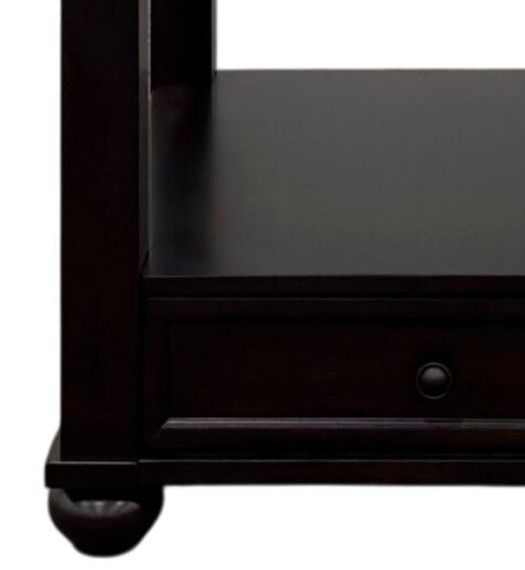 Elements International Wagner Cherry End Table-1