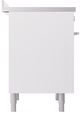 Ilve® Professional Plus II 36" White Pro Style Induction Range-4