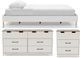Signature Design by Ashley® Vaibryn 3-Piece White Full Platform Bed Set-0