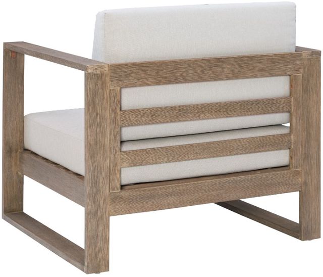 Linon Brinley Beige/Natural Brown Eucalyptus/Fabric Outdoor Arm Chair-4