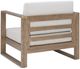 Linon Brinley Beige/Natural Brown Eucalyptus/Fabric Outdoor Arm Chair-4