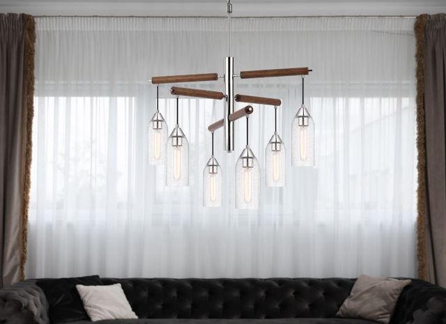 Cal® Lighting & Accessories Massillon Chrome Chandelier-1