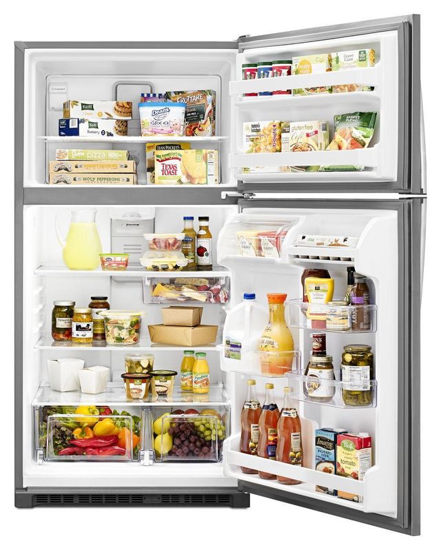 Whirlpool® 33 in. 20.5 Cu. Ft. Fingerprint Resistant Stainless Steel Wide Top Freezer Refrigerator-2