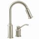 Moen® Aberdeen Classic Stainless One-Handle High Arc Pulldown Kitchen Faucet-0