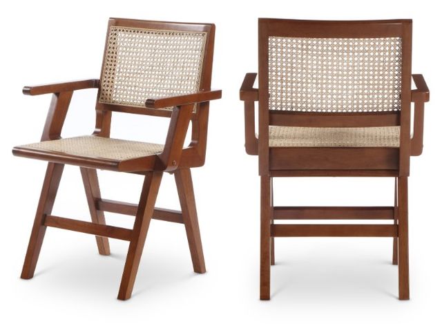 Meridian Furniture Preston Walnut Dining Arm Chair-3
