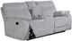 New Classic® Home Furnishings Chablis Mist Gray Manual Reclining Console Loveseat-0