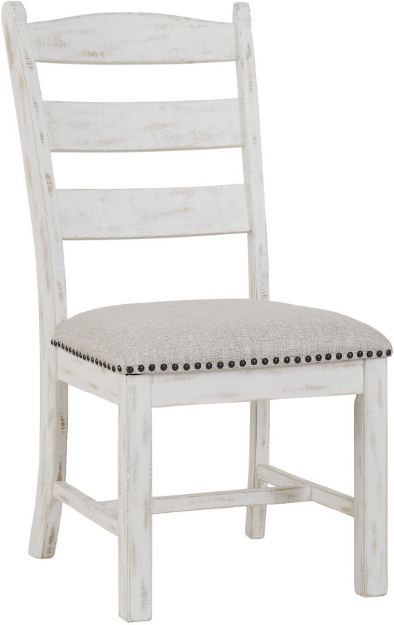 Signature Design by Ashley® Valebeck Beige/Distressed Vintage White Upholstered Dining Side Chair-0