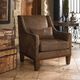 Uttermost® Clay Tanned Leather Arm Chair-2