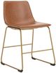 Signature Design by Ashley® Crandox Brown/Gold Upholstered Dining Side Chair-0