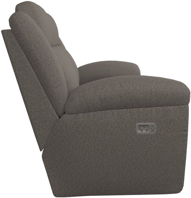 La-Z-Boy® Joel Pewter Power Reclining Loveseat with Headrest-2
