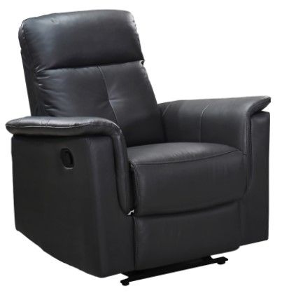 Mazin Furniture Everett Ellesmere Dark Gray Manual Reclining Glider Chair-0