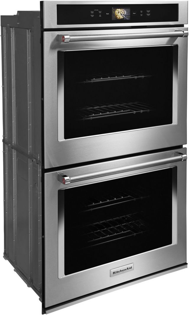 KitchenAid® 30" Stainless Steel Smart Electric Built In Double Oven-2