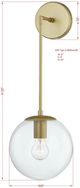 Forty West Leah Gold Sconce-1