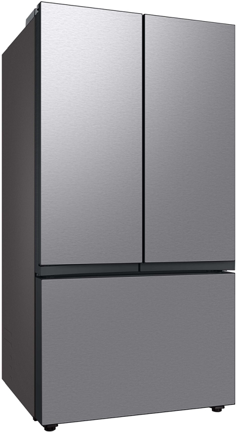 Samsung Bespoke 36 in. 30.0 Cu. Ft. Stainless Steel 3-Door French Door Refrigerator with Beverage Center - Thumbnail 3