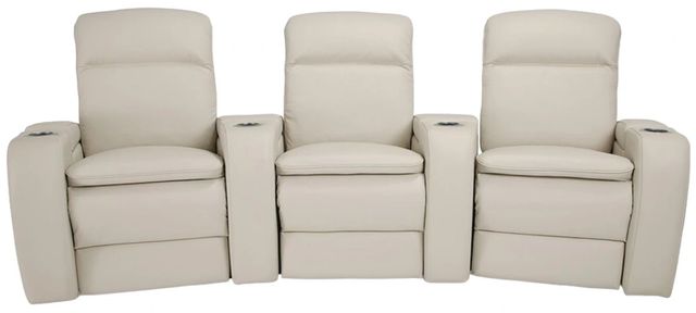 Palliser® Furniture Customizable Vertex 3-Seat Power Reclining Curved Home Theater Seating with Headrest and Lumbar-2