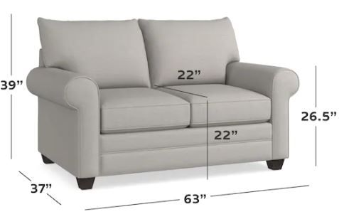 Bassett® Furniture Alexander Straw Roll Arm Loveseat-1