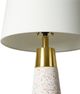 Surya Catania White/Brass Brushed Mosaic Lamp-2