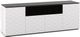 Salamander Designs® Chameleon Milan 345 Black/White Low Profile Media Console with Speaker Integration-0