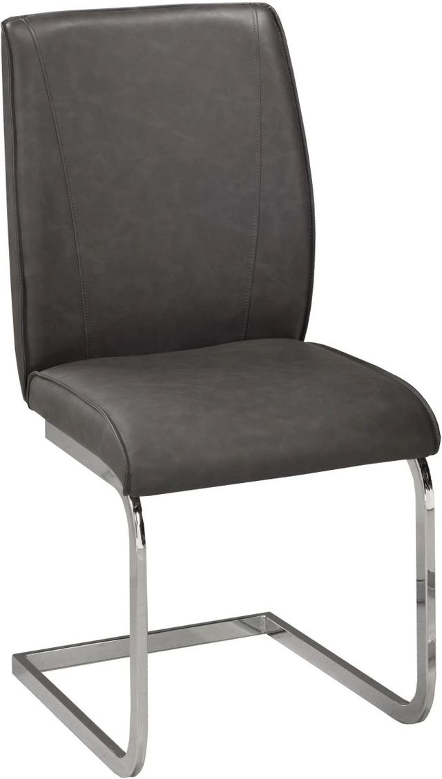 Brassex Inc. Amber 2-Piece Grey Dining Chair Set-0