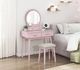 Homelegance® Camilla Pink Youth Vanity Dresser with Mirror and Stool Set-1