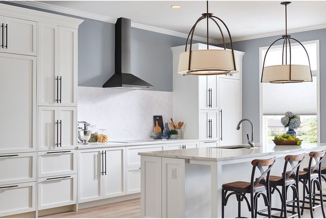 Broan® Elite EW48 Series 36" Black Stainless Steel Convertible Wall Mount Chimney Range Hood-3