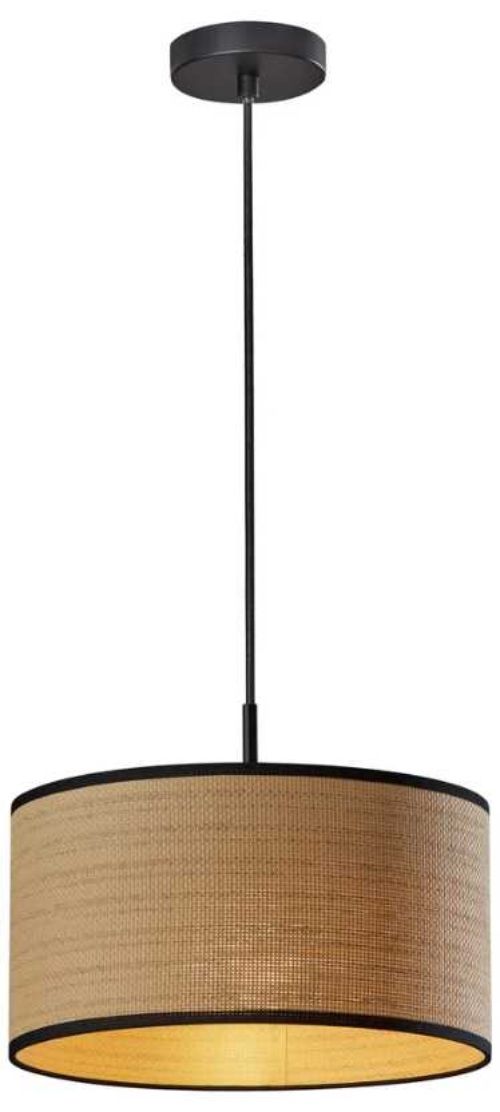Adesso® Harvest Black Drum Pendant-0