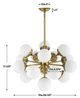 Uttermost® Droplet Gold/White Sputnik Chandelier-2