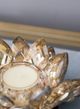A & B Home Gold Lotus Candle Holders-1