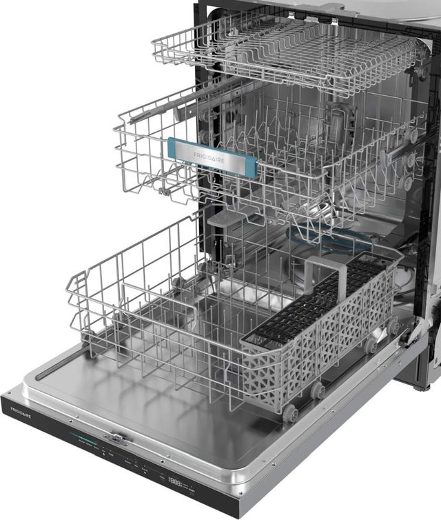 Frigidaire® 24” Stainless Steel Built-In Top Control Drawer Dishwasher with Auto Open Door-3