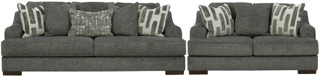 Benchcraft® Lessinger 2-Piece Pewter Living Room Set-0