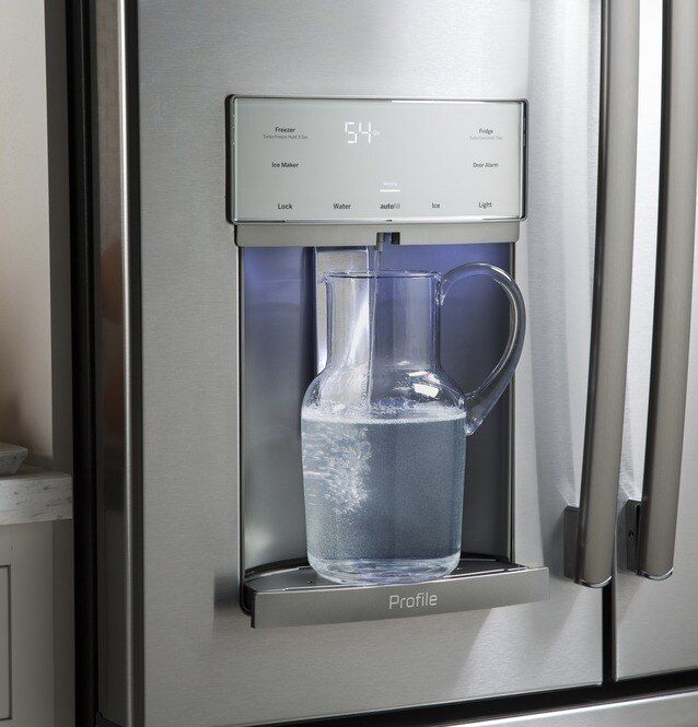 GE Profile™ 36 in. 27.8 Cu. Ft. Black Stainless Steel French Door Refrigerator-6