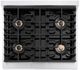 ZLINE Paramount Series 30" Stainless Steel Pro Style Dual Fuel Range with Black Matte Door-2