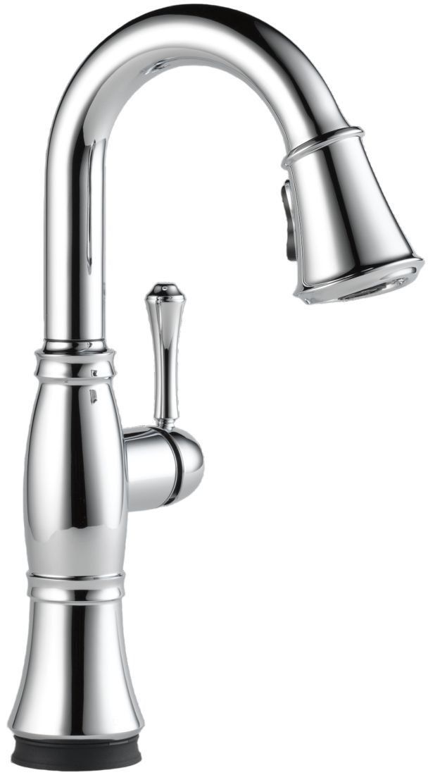 Delta Cassidy®  Lumicoat® Chrome Touch2O® Bar/Preparation Kitchen Faucet with Touchless Technology-0