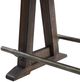 Intercon Transitions Driftwood Counter Trestle Table with Sable Base-3