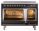 Ilve® Nostalgie II Series 48" Glossy Black Pro Style Induction Range-1