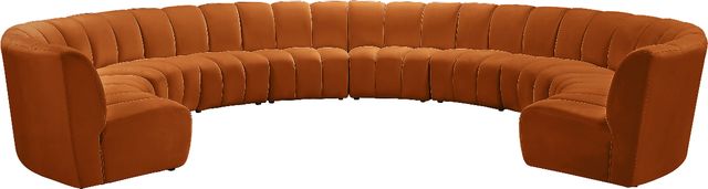 Meridian Furniture Infinity 10-Piece Cognac Modular Sectional-0