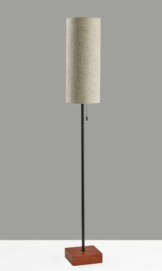Adesso® Trudy Walnut Floor Lamp -3